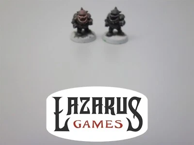 Warhammer Fantasy Battle & AoS: Blood Bowl - 2 Dwarf Team Linemen (oop metal) - Image 1 of 4