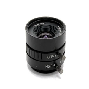 Camera Lens 3Mega Pixels Focal Length 12mm F1.4 C Mount FOV 25° Format 1/2" - Picture 1 of 2
