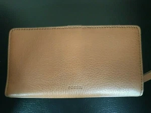 Brand New w/ tag Fossil Original RFID Caroline BFD Saddle, Slim Bifold Brown - Picture 1 of 4