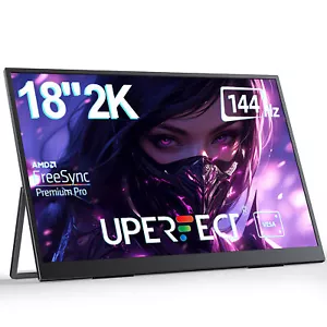 UPERFECT Gaming Monitor 144Hz 18 Zoll Tragbare Monitor 2K 2560*1600 mit Freesync - Bild 1 von 10