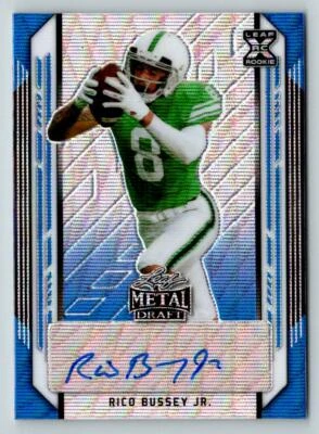 2021 Leaf Metal Draft Flashback Mojo #BARBJ Rico Bussey Jr. /30 (ref 210427) - Image 1 of 2
