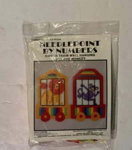 Needlepoint By Numbers Circus Lion And Monkey New!!! - Picture 1 of 2