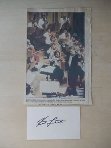 Tarjeta índice autografiada por Keith Lockhart de 3" X 5" con recorte de periódico de 6" X 10" - Imagen 1 de 2