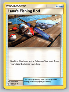 Pokémon JCG éclipse cosmique 195/236 canne à pêche de Lana rare