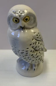 Vintage Goebel Porcelain 3 Inch White Snow Owl Figurine Germany EUC U - Picture 1 of 6