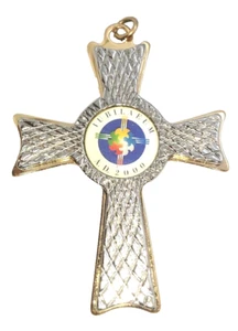 Collectible Vatican Souvenir Jubilee 2000 Cross - Made in Italy - Stamped Italy - Picture 1 of 2