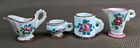 Vintage LOT Mexican Miniatures Pottery Clay Pitcher Mug Cup Painted Flowers