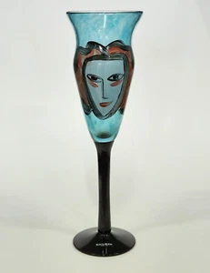 Ulrica Hydman-Vallien - Kosta Boda - Blau ‘Open Minds’ Glas - Bild 1 von 5