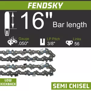 16" Chainsaw Saw Chain For Remington 16" Part 091375-02S .050 56DL Y56 S56 - Picture 1 of 8