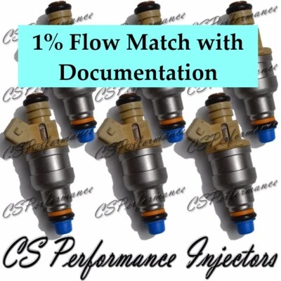 1% Flow Match Bosch Fuel Injectors 0280150710 For 1986-1991 Ford Mercury I6 V6 - Image 1 of 4