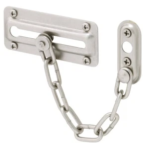 Prime-Line U 10386 Door Guard with Steel Chain, Satin Nickel (Single Pack) - Picture 1 of 3