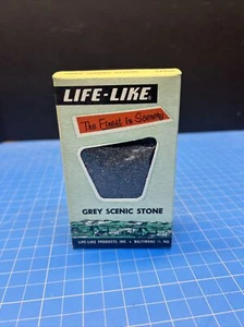 Vintage Train LIFE-LIKE Grey Scenic Stone Model Scenery S103k Original Box - Picture 1 of 3