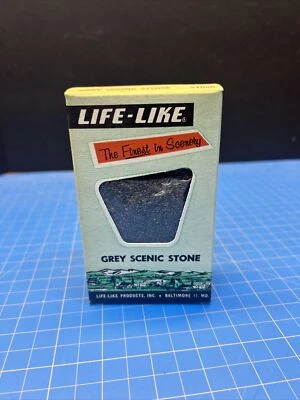 Vintage Train LIFE-LIKE Grey Scenic Stone Model Scenery S103k Original Box - Image 1 of 3