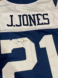 Julius Jones SIGNED Dallas Cowboys Jersey  #21 Vintage Football Reebok Mens L - Picture 1 of 10