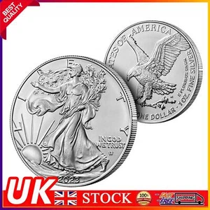 2023 1 oz .999 Fine Silver American Eagle $1 Coin BU-FAST SHIPPING - Picture 1 of 3