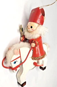Vintage Christmas Ornament Holland Merry Christmas Santa Gelukkig Kerstfeest - Picture 1 of 6