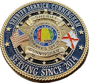 Montgomery County Sheriff's Office Alabama Sheriffs Association President Coin - Picture 1 of 5