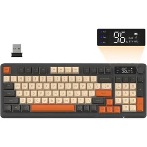 FREEWOLF M96 2.4G Wireless Gaming Tastatur, RGB LED Backlit, PBT-Tastenkappe - Bild 1 von 28