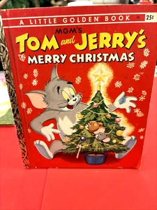 A Little Golden Book Tom and Jerry's Merry Christmas Copyright 1954 Golden Press - Picture 1 of 10