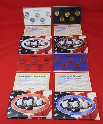 2000 Denver, Philadelphia, Gold, Platinum, State Quarter Collection - Image 1 of 3
