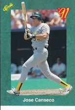 1991 CLASSIC BASEBALL JOSE CANSECO #T6 OAKLAND ATHLETICS