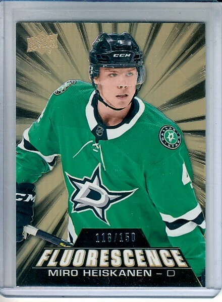  2018-19 Upper Deck Fluorescence #F8 Miro Heiskanen RC /150 Dallas Stars - Image 1 of 1