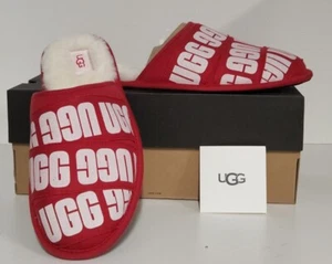 Ugg Men's Scuff Graphic Band Slippers New With Box Samba Red Size 12 $90 - Picture 1 of 10