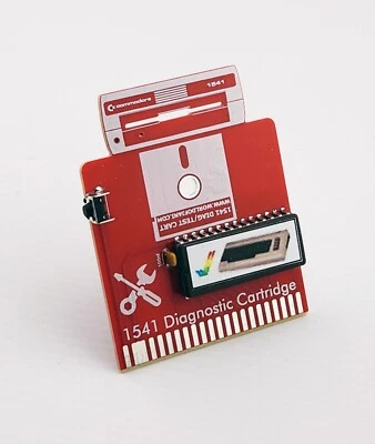 Commodore 1541 Diskettenlaufwerk Diagnosekassette für C64/C128 (D) rot - Bild 1 von 2