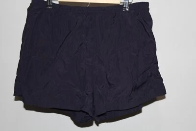 Pantalones cortos de natación Lands End para mujer 20W forrados azul marino 2,5” frente plano mezcla de nailon Foto 1 de 4