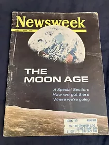 NEWSWEEK JULY 7, 1969 THE MOON AGE GOOD CONDITION - Foto 1 di 14