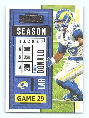 2020 Panini Contenders #53 Aaron Donald - Image 1 of 2