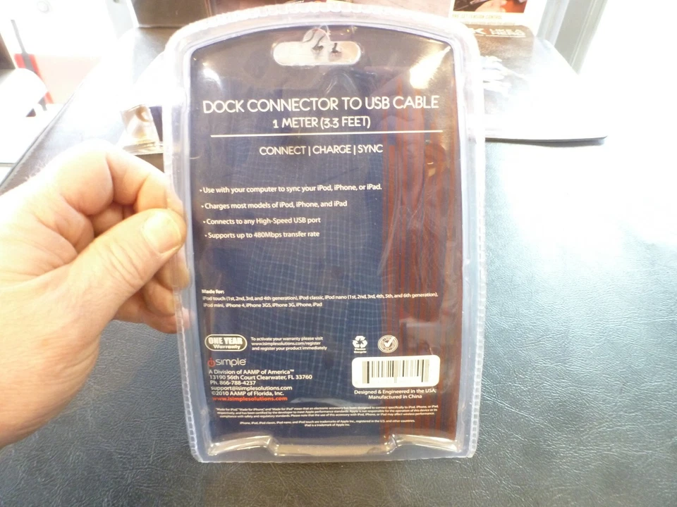 iSimple uLinx 40-Inch High Speed USB to Docking Connector Ipod Iphone IS9403 NEW - Image 1 of 1