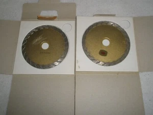 2 NEW DIAMOND BLADES for masonry unbranded 4 1/8" diameter - Picture 1 of 9