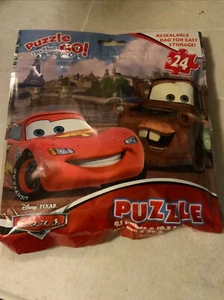 Disney Pixar Cars Puzzle on the Go! 24pcs New Sealed By Cardinal 9.1 x 10.3 in. - Picture 1 of 1
