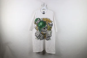 Vintage Y2K Streetwear Mens 4XLT Hip Hop Eternal Hustle Skull Money T-Shirt - Picture 1 of 15