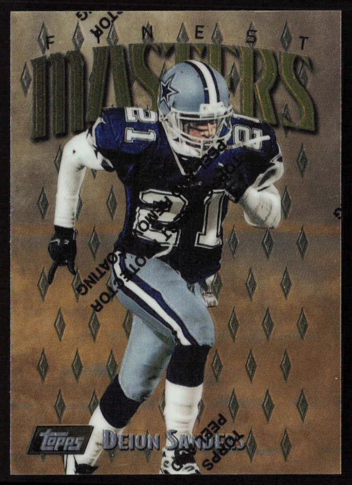 Deion Sanders 1997 Finest #163 - Dallas Cowboys - Image 1 of 2