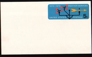1970 5c Postkarte - Wetterdienst Scott #UX57 FD084 - Bild 1 von 2
