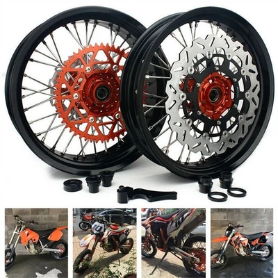 17" Jantes Roues Moyeu Disque frein Adapter pr KTM 125-540 SX XC SX-F EXC EXC-F - Photo 1/4