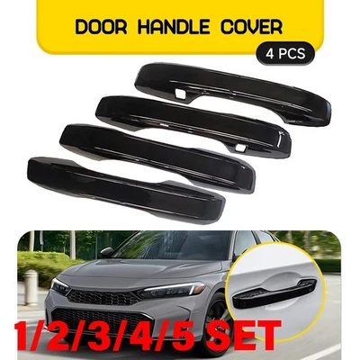 Cubierta de manija de puerta negra brillante para Honda HR-V 2023-2025 con cerradura inteligente 1-5SET Foto 1 de 4