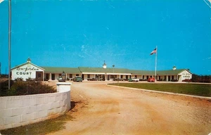 Vintage Lou-Jordan Court Motel Fayetteville NC Photochrome Postcard pm 1959 - Picture 1 of 2