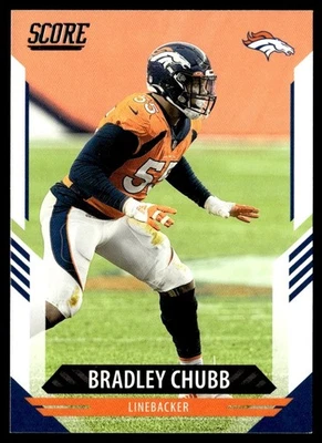 2021 Score Bradley Chubb Denver Broncos #222 - Image 1 of 2