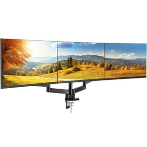 VEVOR Triple Monitor Arm Mount Desk Stand for 13"-27" Screens up to 20 lbs Each - Picture 1 of 12
