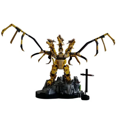 MOC Godzilla Movies King Ghidorah Building Blocks Set 741 PCS Monsters Model Toy - Image 1 of 4