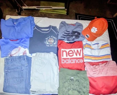 Boys Clothes - Size 14/16 - Lot Of 11 - Shirts, Jeans, Cargo Pants, Hoodie, Cap - Image 1 of 4