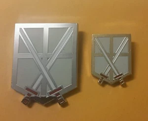 Juego de pines Attack on Titan metal Trainees Squad Corps (2) - Imagen 1 de 2