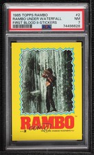 1985 Topps Rambo: First Blood Part II Stickers Rambo #2 PSA 7 0b3o