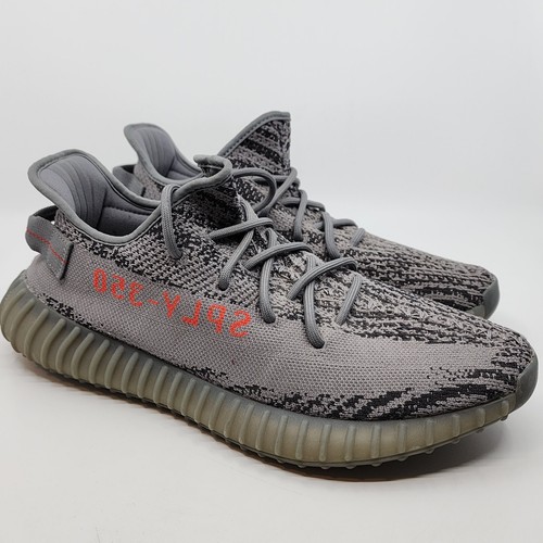 Taglia 11.5 Adidas Yeezy Boost 350 V2 Low Beluga 2.0 delicatamente indossate autentiche