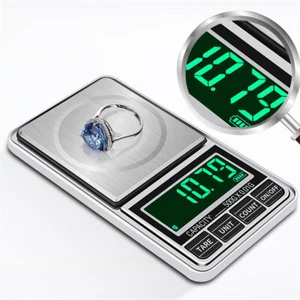 Balances Numériques Bijoux Or Mini Micro Poche Électronique 0,1g 0,01g - Imagen 1 de 21
