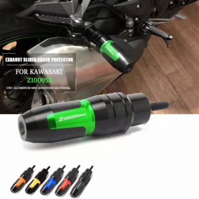 For KAWASAKI Z1000SX Z1000 SX CNC Crash Pads Exhaust Sliders Crash Protector - Image 1 of 4