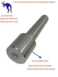 Soft MT-2 Re-machinable Blank Arbors M10 Thread make your own tools - Picture 1 of 2